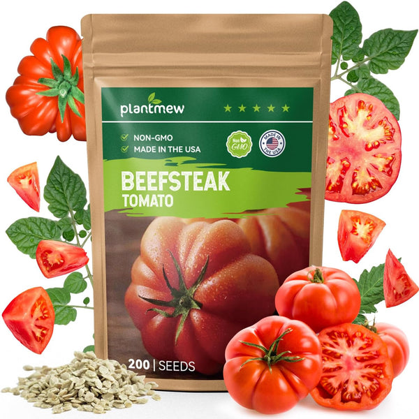 Beefsteak Tomato Seeds for Planting - Non-GMO, Heirloom - 200 Indeterminate Tomato