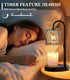 GOIUEDBZ Dimmable Candle Warmer Lamp Electric Timer: Candles Warming Lamps - Height Adjustable Burner Jar - No Flame