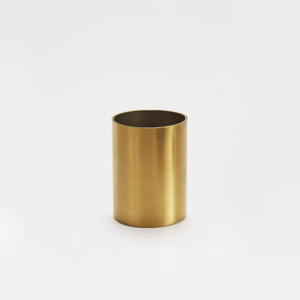 American Metalcraft GSPH2 Round Gold Sugar Packet Holder - Satin Finish