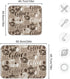 Coffee Mat for Coffee Cup Drying, Medium Brown Coffee Maker Mat, Microfiber Dish Drying Mats, 16x18 Inch