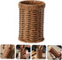 Rattan Silverware Utensil Holder - Imitation Rattan Drying Rack, Wicker Cup, Flatware Storage Basket