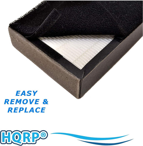 HQRP HEPA Filter B with 4-Pack Carbon Filters, Compatible with GermGuardian AC4800, Oransi Finn