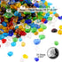 Hilitchi Flat Glass Marbles, Gemstones Glass Stones for Table Scatter, Vase Fillers, Event Weddings Birthday Christmas
