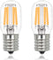 E17 LED Bulb for Microwave Oven Light, 2W Warm White Replacement Bulb, 2 Pack