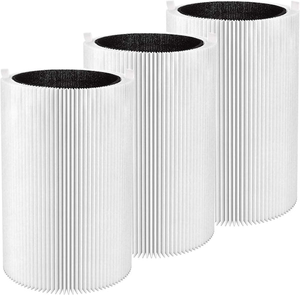 Smilyan 3 Pack Replacement Filters for Blueair Blue Pure 411, 411+ 411 Auto and Mini Air Purifier