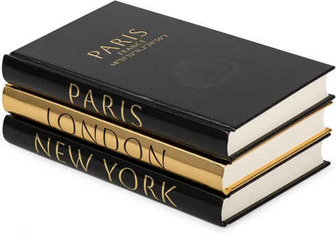 LAMOUR HOME DECOR Decorative Books for Home Decor Decorative Hardcover Display Faux Books for Bookshelf