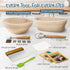 Set, 9 Inch 10 Inch RORECAY Bread Banneton Proofing Basket Round & Oval Cane Sourdough Baskets with Dough Whisk Lame