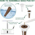 8 Gourmet Herb & Salad Seed Pod Kit, Pod (Include Seed Basil/Mint/Thyme/Romaine/Butter Head/Red&Green Leaf) Lettuce