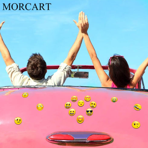 MORCART Emoji Magnets for Fridge, Decorative Magnetic Board for Classroom Office Cubicle, Cute Funny Smiley Gifts