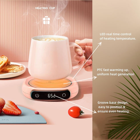 Bottles3 Settings, Coffee Mug Warmer, Cup Warmer with Auto Shut Off, Fast Bottle Warmers for All Temp Multifunctional