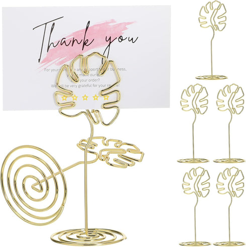 Table Number Holders, Place Card Holders, Small Photo Holders for Tables, 8PCS for Centerpieces, Wedding Reception
