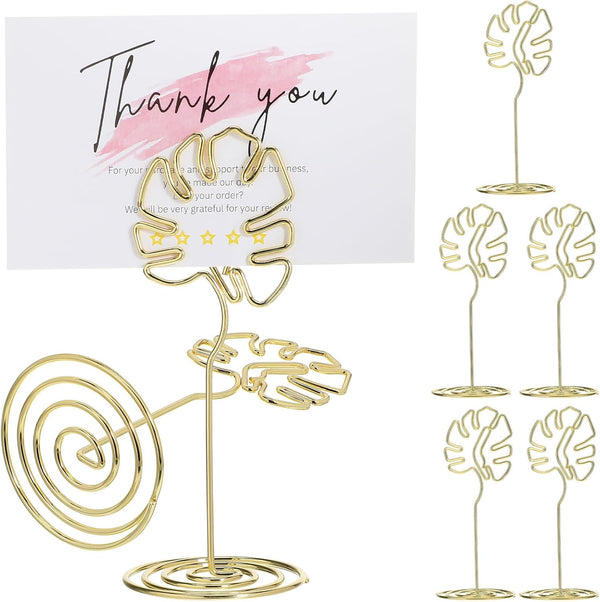 Table Number Holders, Place Card Holders, Small Photo Holders for Tables, 8PCS for Centerpieces, Wedding Reception