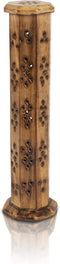 Wooden Incense Stick & Cone Burner Holder, Large Organic Eco-Friendly Ash Catcher for Home Fragrance