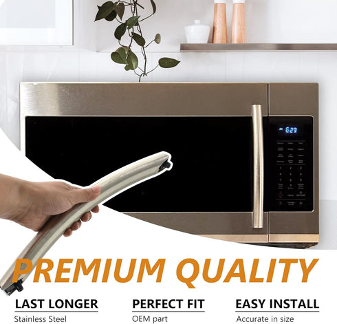 DE94-02933A Microwave Door Handle, Compatible with Samsung Microwaves, Replaces AP5622966, Kitchen Appliance Parts