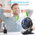 BESKAR USB Clip on Fan, Portable Small Fan with Cord, 3 Speeds Strong Airflow, Sturdy Clamp for Desk
