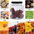 Woaiwo-q 16 oz 12 Pack Tags,15m Hexagon Glass Honey Jars, Hexagon Glass Jars with Black Lids,Wooden Honey Sticks,Bronzy