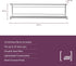 Mindspace Spice Rack Wall Mount, Set of 4 Hanging Spice & Seasoning Racks, Kitchen Storage Organizer, Chrome