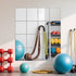 Ruomeng 14" 12" 16Pcs Home Gym Mirrors x x Wall Mounted Mirror Glass Frameless Full Length Mirror Tiles for Home Gym