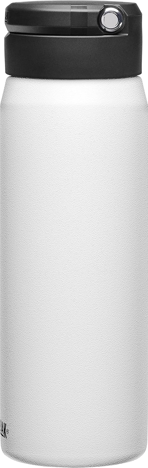 CamelBak Fit Cap Vacuum Insulated Water Bottle, 25oz, White