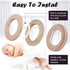 16PCS Dark Bronze Plastic Grommets 40mm (1-9/16") Espresso Roman Shade Rings, Warm-Tone Low Noise Glide, Reinforced Rim
