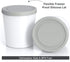 BALCI - Premium Ice Cream Containers (2 Pack - 1 Quart Each) Perfect Freezer Storage Tubs with Lids for Ice Cream, Sorbet and Gelato! - Grey