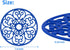 CHEFBEE 3PCS Trivets for Hot Dishes, Trivet Hot Plate Holder for Pots and Pans, Countertop, Silicone Trivet Mat Non-Slip Heat Resistant Kitchen Teapot Trivets, Flexible Blue Trivet Set by CHEFBEE