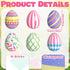 GlikCeil 6 22 17 inches Pcs Large Easter Eggs Yard Signs Easter Outdoor Lawn Decorations Waterproof Eggs Lawn Signs