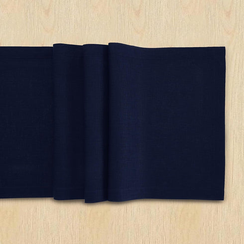 36 Inches 100% 14 36 Inch Summer, Solino Home Linen Navy Blue Table Runner - Pure Linen Small Table Runner x Ideal