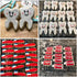 6Pcs Cute Stainless Steel Tooth Brush/Toothpaste Cookie Cutter, Baby Kids First Tooth Party Decorations