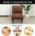 Armless Armless FUANGUI Accent Chair Cover Slipcover, Stretch Spandex Chair Covers for Living Room Removable Washable