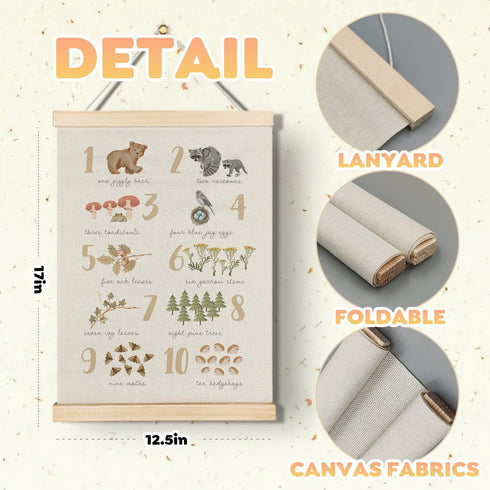 Qvapt 12x16, Set 2 Wild Animal Alphabet Poster,Abc Posters for Classroom Wall,Kids Alphabet Wall Decor Animal Posters