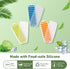 Water Bottle Silicone Ice Cube Tray by Lily's Home - 3-Piece Quick-Freeze Set Makes 30 Ice Cubes with Lids