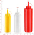 New Star Foodservice 26313 Plastic Squeeze Bottles, 12 oz, Red, Pack of 6