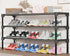 3 Closet SAN HE Long Shoe Rack-Shoe Organizer Tier Shoe Rack for Front Door Entryway Garage, Stackable Free Standing