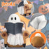 Ghost Reading Book Figurines Ghost Decor, Book Lovers Gifts for Readers Women Housewarming Gifts, Bookshelf Decor Desk