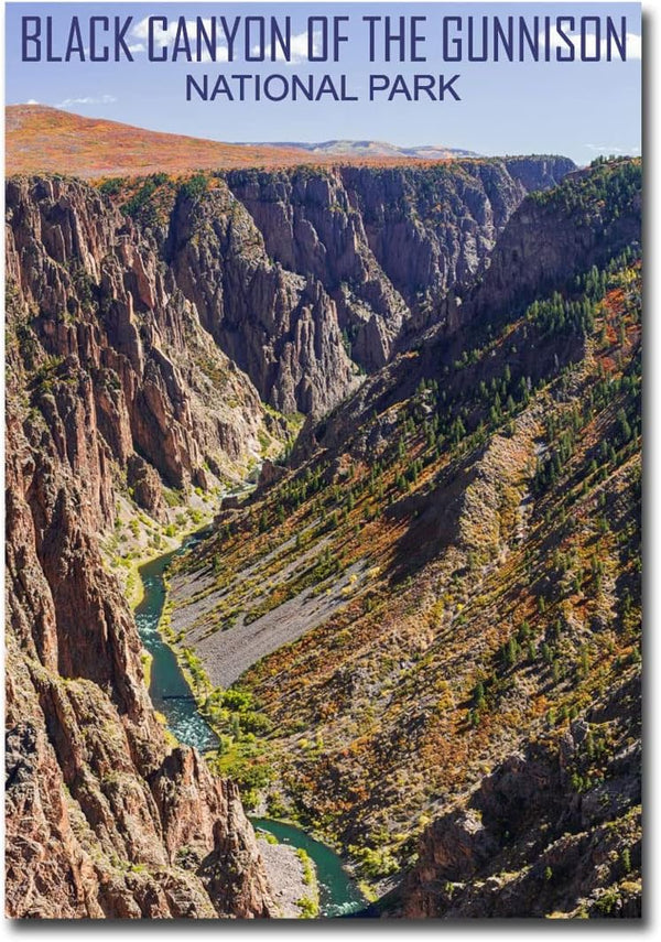 Black Canyon of The Gunnison National Park Travel Refrigerator Magnet Size 2.5" x 3.5" by Generic