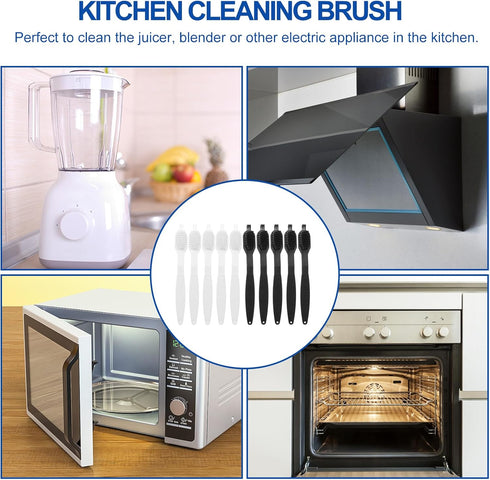 OSALADI 10Pcs Crevice Cleaner Brush Set, Gap Cleaning Brushes for Juicer & Household Cleaning