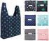 6 Pack Reusable Shopping Grocery Bags with Pouch, Foldable, Washable, Heavy Duty Tote, Eco-Friendly