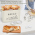 13.1 7.2 9.7 Countertop, TeamFar Bread Box with Wooden Lid, x x Bread Container Storage Holder for Family Farmhouse