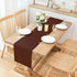 2 Pack 12 60 Inch Chocolate Table Runner x Solid Color Farmhouse Runners Coffee Table Dresser for Daily Party Home