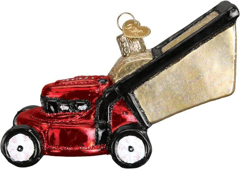 Old World Christmas Glass Blown Ornaments, Contractor Tools for Christmas Tree, Lawn Mower, Model: 32321
