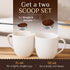 Orblue Premium Coffee Scoop Set - 1 Tbsp (15ml) & 2 Tbsp (30ml) Measuring Tablespoon, Pack of 2