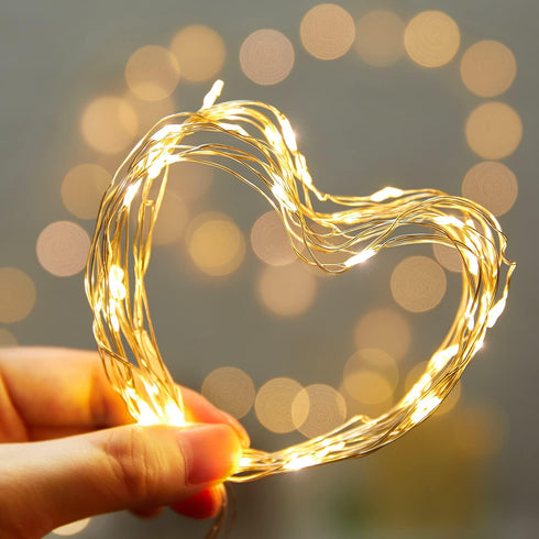 5 Pack 7 20 6 on/18 Fairy Lights Battery Operated, Feet Led String Lights with Timer, Waterproof Firefly Lights on