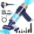 Portable Cordless Car Vacuum Cleaner - 15000 Pa Vacuum & Air Duster, Handheld with LED Light & Multi-Nozzles