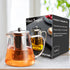 PARACITY Glass Teapot Stovetop 44 OZ, Borosilicate Clear Tea Kettle with Removable Stainless Steel Infuser for Tea