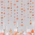 Rose Gold 50th Birthday Decorations - Number 50 Circle Dot Twinkle Star Garland for 50th Anniversary Party