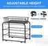 AIYAKA Pull-out Cabinet Organizer, Stackable 2-tier Under Sink Rack with Sliding Storage Drawer for Bathroom, Kitchen,