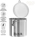8" Oggi Jumbo Stainless Steel Flour Clamp Canister - Airtight Food Storage Container Ideal for Kitchen & Pantry Storage