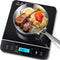 Panana Portable Induction Cooktop Hot Plate Countertop Burner 1800W, 10 Temp Levels, Timer, Touch Panel (Blue LCD)