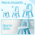 1-3, KidBloom Toddler Chair, Kids Chair for Table with Ergonomic Rainbow Backrest, Durable Small Versatile Plastic